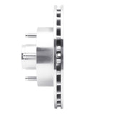 R1 Concepts 1978-1993 Ford Mustang Front Left Drilled & Slotted Silver Brake Rotor by R1 Concepts 631-54015L
