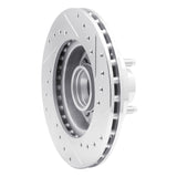 R1 Concepts 1978-1993 Ford Mustang Front Left Drilled & Slotted Silver Brake Rotor by R1 Concepts 631-54015L