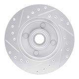 R1 Concepts 1978-1993 Ford Fairmont Front Right Drilled & Slotted Silver Brake Rotor by R1 Concepts 631-54015R