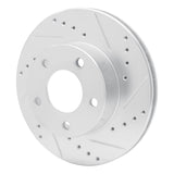 R1 Concepts 1975-1980 Ford Granada Right Rear Drilled & Slotted Silver Brake Rotor by R1 Concepts 631-54016D