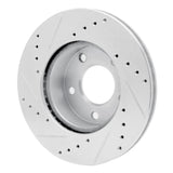 R1 Concepts 1975-1980 Ford Granada Right Rear Drilled & Slotted Silver Brake Rotor by R1 Concepts 631-54016D