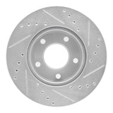 R1 Concepts 1975-1980 Ford Granada Left Rear Drilled & Slotted Silver Brake Rotor by R1 Concepts 631-54017D
