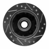 R1 Concepts 1979-1981 Ford Mustang Front Left Drilled & Slotted Silver Brake Rotor by R1 Concepts 631-54018L