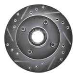 R1 Concepts 1979-1981 Ford Mustang Front Left Drilled & Slotted Silver Brake Rotor by R1 Concepts 631-54018L