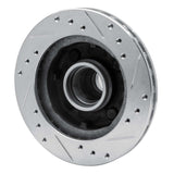 R1 Concepts 1979-1981 Ford Mustang Front Left Drilled & Slotted Silver Brake Rotor by R1 Concepts 631-54018L