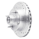 R1 Concepts 1979-1981 Ford Mustang Front Right Drilled & Slotted Silver Brake Rotor by R1 Concepts 631-54018R