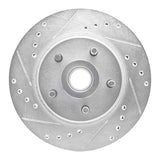 R1 Concepts 1982-1987 Ford Mustang Front Left Drilled & Slotted Silver Brake Rotor by R1 Concepts 631-54019L