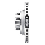 R1 Concepts 1982-1987 Ford Mustang Front Left Drilled & Slotted Silver Brake Rotor by R1 Concepts 631-54019L