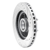 R1 Concepts 1982-1987 Ford Mustang Front Left Drilled & Slotted Silver Brake Rotor by R1 Concepts 631-54019L