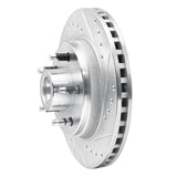 R1 Concepts 1982-1987 Ford Mustang Front Right Drilled & Slotted Silver Brake Rotor by R1 Concepts 631-54019R