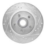 R1 Concepts 1982-1987 Ford Mustang Front Right Drilled & Slotted Silver Brake Rotor by R1 Concepts 631-54019R
