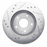 R1 Concepts 1986-1992 Ford Taurus SHO Rear Right/Front Right Drilled & Slotted Silver Brake Rotor by R1 Concepts 631-54020R