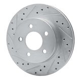 R1 Concepts 1982-1990 Ford Mustang Rear Left Drilled & Slotted Silver Brake Rotor by R1 Concepts 631-54021L