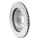 R1 Concepts 1982-1990 Ford Mustang Rear Right Drilled & Slotted Silver Brake Rotor by R1 Concepts 631-54021R