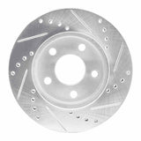 R1 Concepts 1986-1992 Ford Taurus (Excl SHO) Front Left Drilled & Slotted Silver Brake Rotor by R1 Concepts 631-54022L
