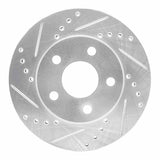R1 Concepts 1986-1992 Ford Taurus (Excl SHO) Front Left Drilled & Slotted Silver Brake Rotor by R1 Concepts 631-54022L