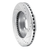 R1 Concepts 1986-1992 Ford Taurus (Excl SHO) Front Left Drilled & Slotted Silver Brake Rotor by R1 Concepts 631-54022L