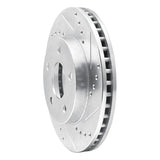 R1 Concepts 1986-1992 Ford Taurus (Excl SHO) Front Right Drilled & Slotted Silver Brake Rotor by R1 Concepts 631-54022R