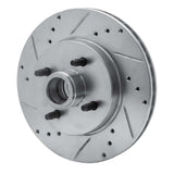 R1 Concepts 1987-1993 Ford Mustang Front Left Drilled & Slotted Silver Brake Rotor by R1 Concepts 631-54026L