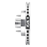 R1 Concepts 1987-1993 Ford Mustang Front Right Drilled & Slotted Silver Brake Rotor by R1 Concepts 631-54026R