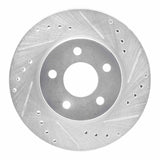 R1 Concepts 1982-1990 Ford Thunderbird Front Right Drilled & Slotted Silver Brake Rotor by R1 Concepts 631-54027R