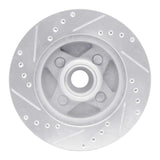 R1 Concepts 1987-1988 Ford Thunderbird Front Right Drilled & Slotted Silver Brake Rotor by R1 Concepts 631-54028R