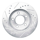 R1 Concepts 1970-1993 Ford Taurus (Excl SHO) Front Right Drilled & Slotted Silver Brake Rotor by R1 Concepts 631-54029R