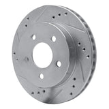 R1 Concepts 1990-1992 Ford Taurus (Excl SHO) Rear Left Drilled & Slotted Silver Brake Rotor by R1 Concepts 631-54030L