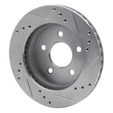 R1 Concepts 1990-1992 Ford Taurus (Excl SHO) Rear Left Drilled & Slotted Silver Brake Rotor by R1 Concepts 631-54030L