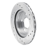 R1 Concepts 1993-1998 Ford Thunderbird Rear Left Drilled & Slotted Silver Brake Rotor by R1 Concepts 631-54031L