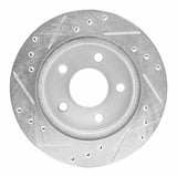 R1 Concepts 1993-1998 Ford Thunderbird Rear Right Drilled & Slotted Silver Brake Rotor by R1 Concepts 631-54031R