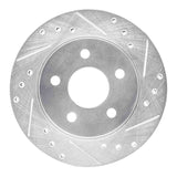 R1 Concepts 1993-1998 Ford Thunderbird Rear Right Drilled & Slotted Silver Brake Rotor by R1 Concepts 631-54031R