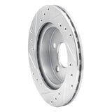 R1 Concepts 1993-1998 Ford Thunderbird Rear Right Drilled & Slotted Silver Brake Rotor by R1 Concepts 631-54031R