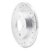R1 Concepts 1993-2005 Ford Taurus (Excl SHO) Rear Left Drilled & Slotted Silver Brake Rotor by R1 Concepts 631-54032L
