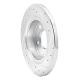 R1 Concepts 1993-2005 Ford Taurus (Excl SHO) Rear Left Drilled & Slotted Silver Brake Rotor by R1 Concepts 631-54032L