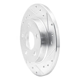 R1 Concepts 1993-2005 Ford Taurus (Excl SHO) Rear Right Drilled & Slotted Silver Brake Rotor by R1 Concepts 631-54032R