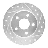 R1 Concepts 1993-2005 Ford Taurus (Excl SHO) Rear Right Drilled & Slotted Silver Brake Rotor by R1 Concepts 631-54032R