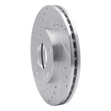 R1 Concepts 1994-2004 Ford Mustang Front Left Drilled & Slotted Silver Brake Rotor by R1 Concepts 631-54033L