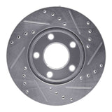 R1 Concepts 1994-2004 Ford Mustang Front Left Drilled & Slotted Silver Brake Rotor by R1 Concepts 631-54033L