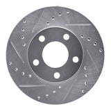 R1 Concepts 1994-2004 Ford Mustang Front Left Drilled & Slotted Silver Brake Rotor by R1 Concepts 631-54033L