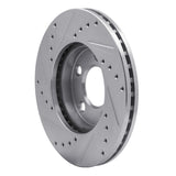 R1 Concepts 1994-2004 Ford Mustang Front Right Drilled & Slotted Silver Brake Rotor by R1 Concepts 631-54033R