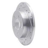 R1 Concepts 1994-2004 Ford Mustang Rear Left Drilled & Slotted Silver Brake Rotor by R1 Concepts 631-54034L