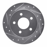 R1 Concepts 1994-2004 Ford Mustang Rear Left Drilled & Slotted Silver Brake Rotor by R1 Concepts 631-54034L
