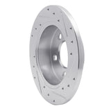 R1 Concepts 1994-2004 Ford Mustang Rear Left Drilled & Slotted Silver Brake Rotor by R1 Concepts 631-54034L