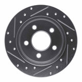 R1 Concepts 1994-2004 Ford Mustang Rear Right Drilled & Slotted Silver Brake Rotor by R1 Concepts 631-54034R
