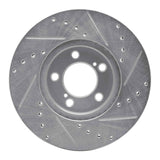 R1 Concepts 1993-2007 Ford Taurus (Excl SHO) Front Left Drilled & Slotted Silver Brake Rotor by R1 Concepts 631-54038L
