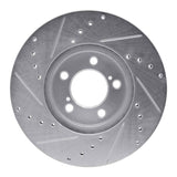 R1 Concepts 1993-2007 Ford Taurus (Excl SHO) Front Right Drilled & Slotted Silver Brake Rotor by R1 Concepts 631-54038R
