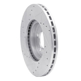 R1 Concepts 1993-2007 Ford Taurus (Excl SHO) Front Right Drilled & Slotted Silver Brake Rotor by R1 Concepts 631-54038R