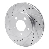 R1 Concepts 1991-2000 Ford Taurus (Excl SHO) Front Left Drilled & Slotted Silver Brake Rotor by R1 Concepts 631-54039L