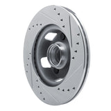 R1 Concepts 1965-1967 Ford Mustang Front Left Drilled & Slotted Silver Brake Rotor by R1 Concepts 631-54040L